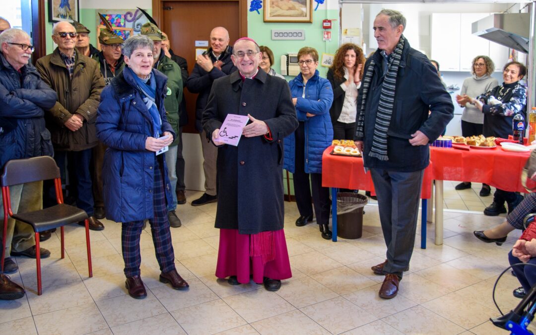 L’Arcivescovo di Milano Mons. Mario Delpini in visita all’Associazione LA-FRA onlus di Lainate